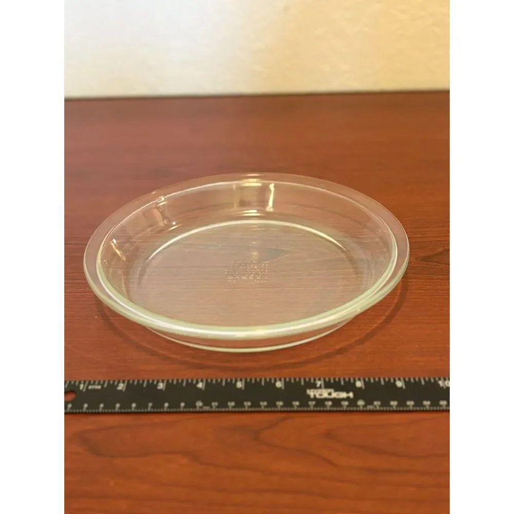 Vintage Pyrex 209 Clear Glass 9 Inch Pie Plate Baking Dish Pan 23cm USA